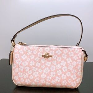 NEW Coach Nolita 19 light Pink Floral Print Wristlet